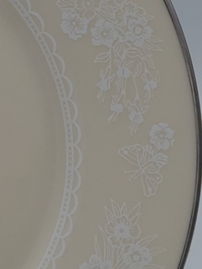 Set of 5 Lenox Snow Flower Salad Plates LK