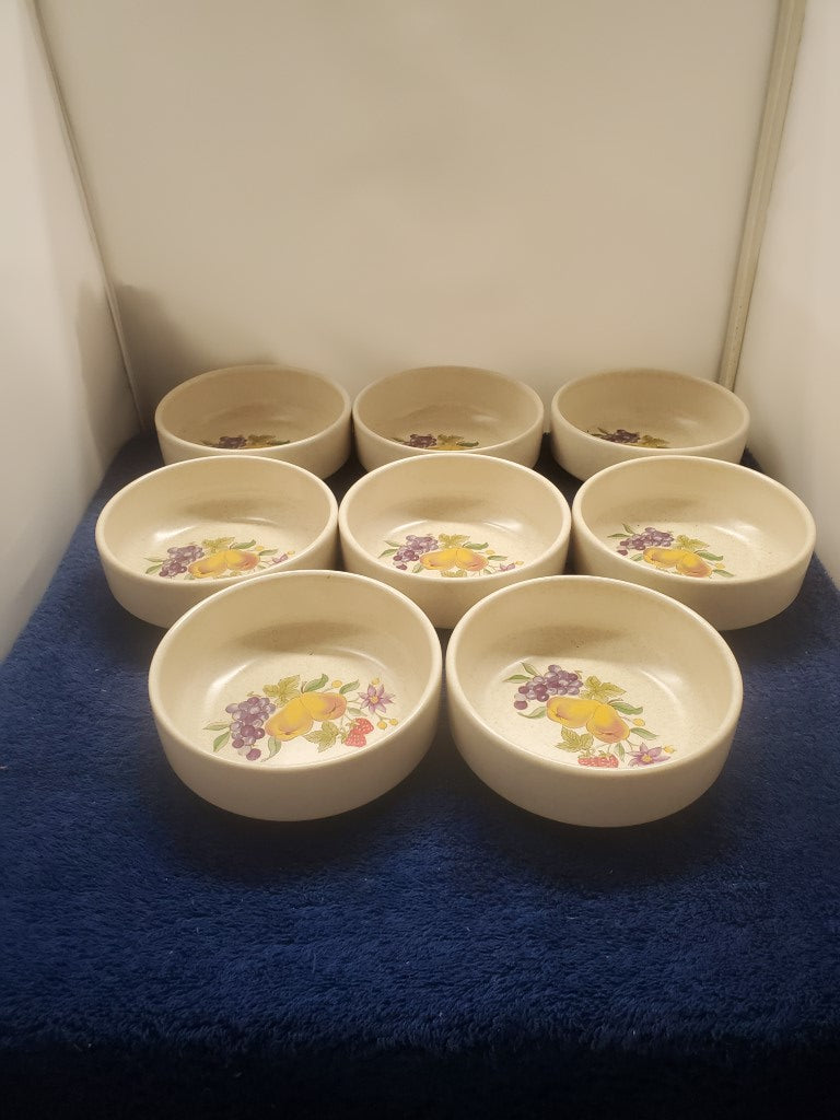 Set of 8 Lenox Summer Harvest Fruit Bowls LK