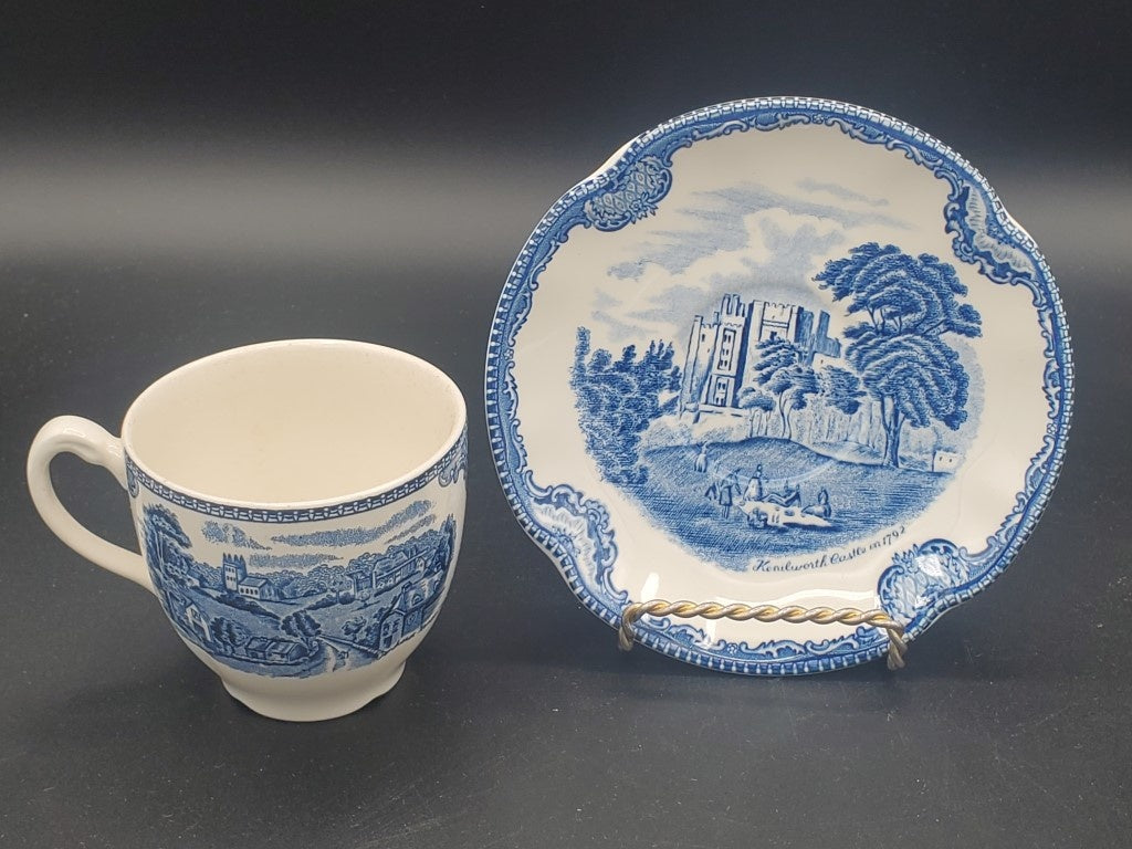 Johnson Brothers Old Britain Castles Blue (England) Oversize Cup & Saucer Set LK
