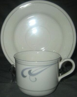 Lenox Grey Brushstroke Cup & Saucer Set