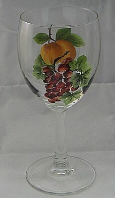 Set of 3 Royal Doulton Vintage Grape (Black Back-Stamp) Goblets 8 OZ