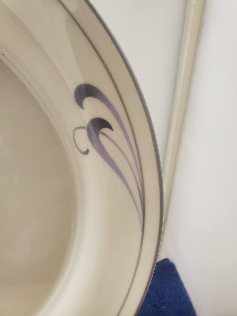 Set of 4 Lenox Grey Brushstrokes Salad Plates LK