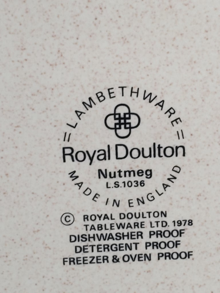 Set of 3 Royal Doulton Nutmeg Dinner Plates LK