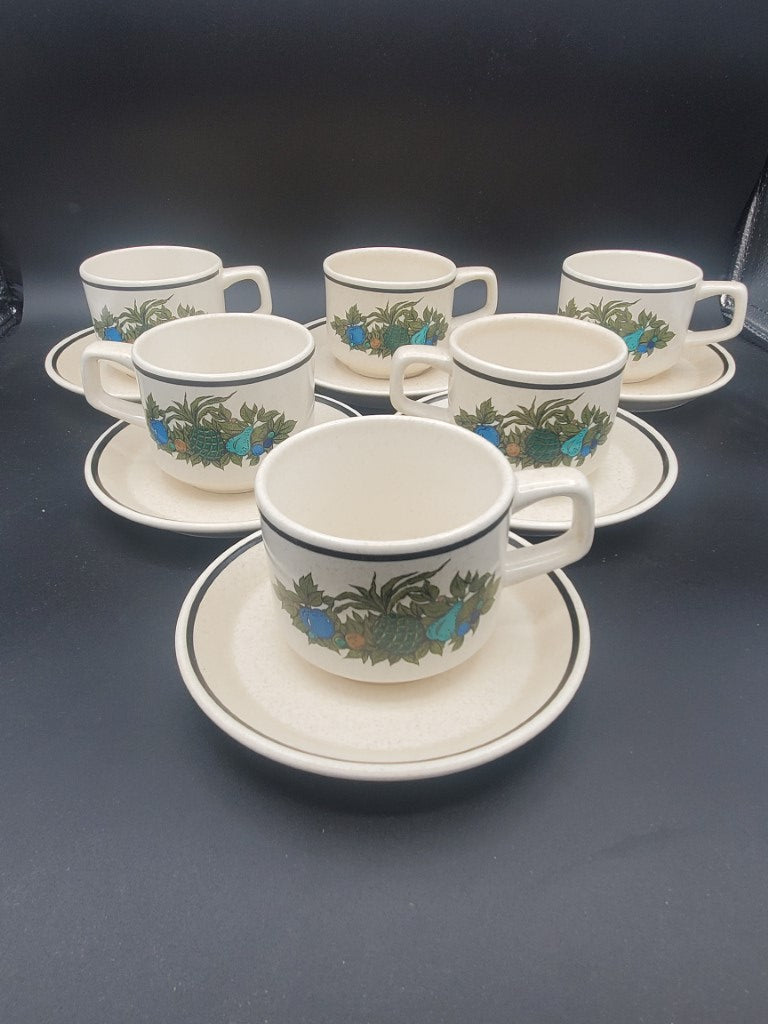 Set of 6 Lenox Fall Bounty Cup & Saucer Sets LK
