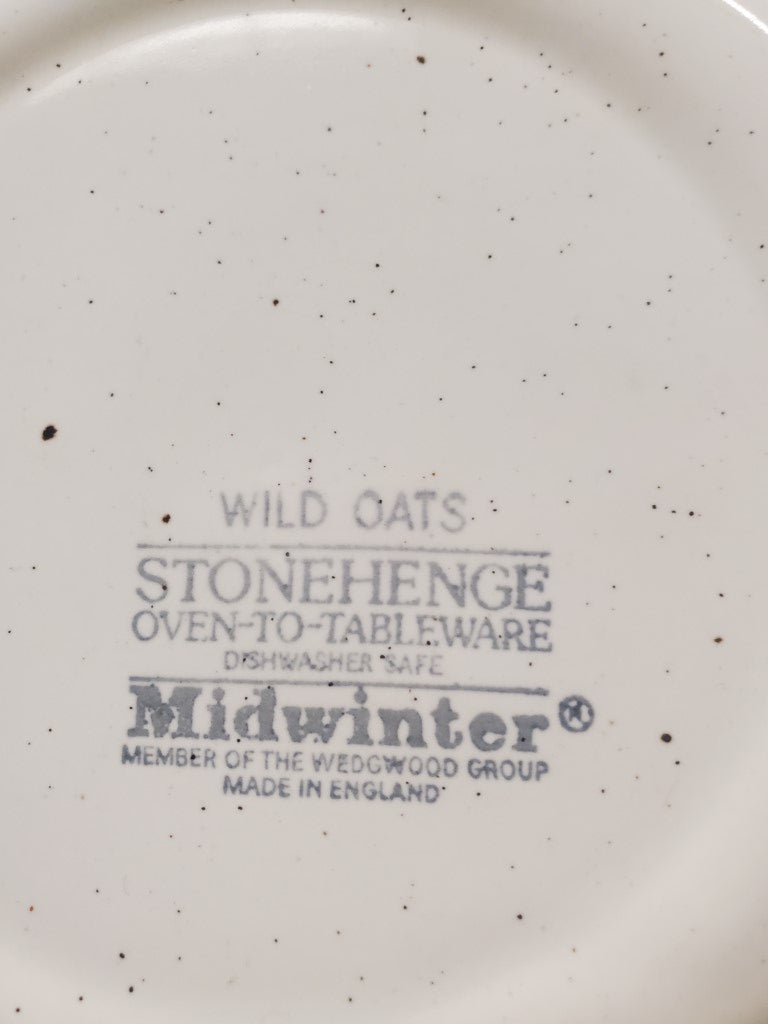 Set of 6 Stonhedge Midwinter Wild Oats Bread & Butter Plates