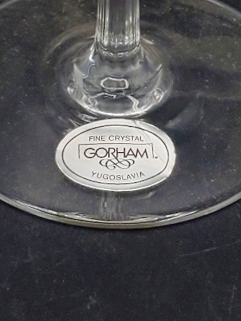 Set of 2 Gorham Classique Gold Water Goblets