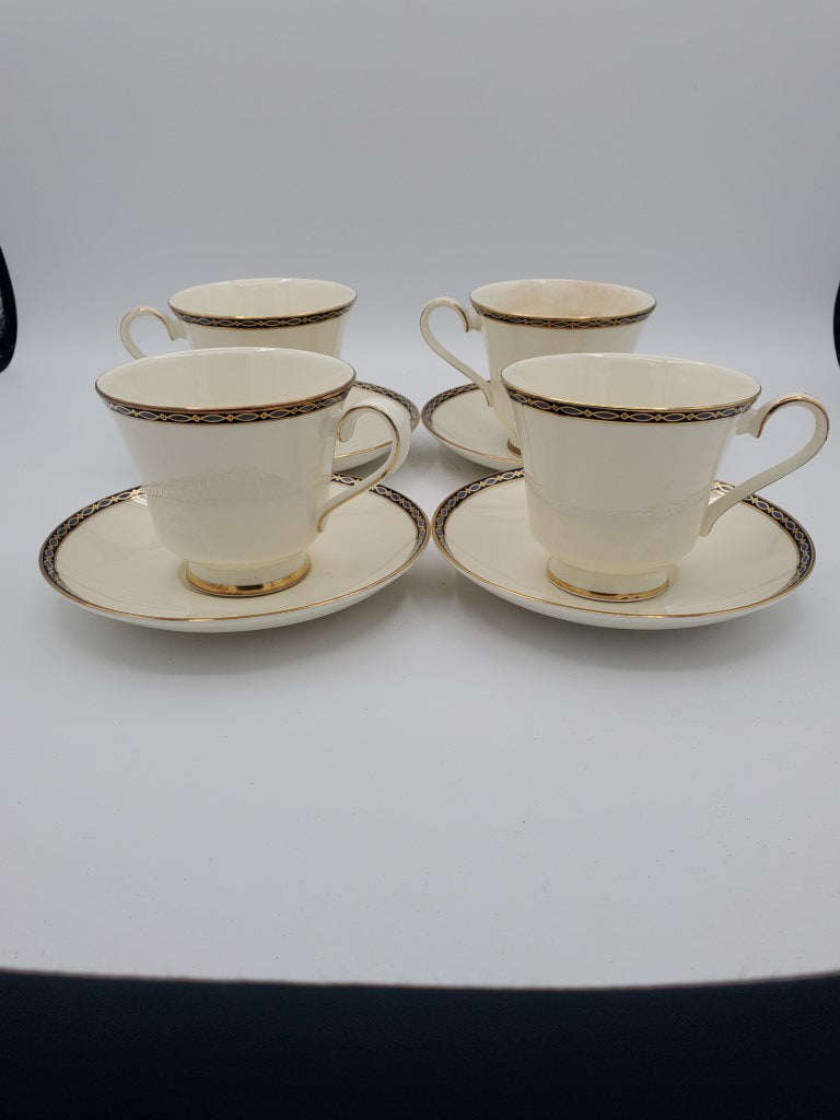 Set of 4 Minton St. James Cup & Saucer Sets LK