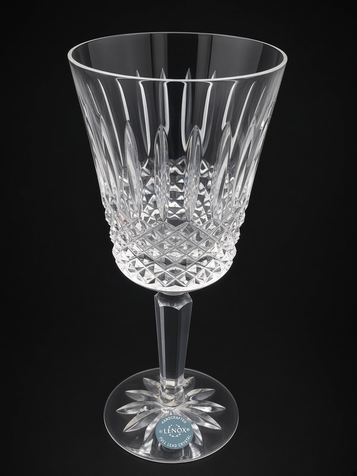 Set of 2 Lenox Annapolis Clear Water Goblets LK