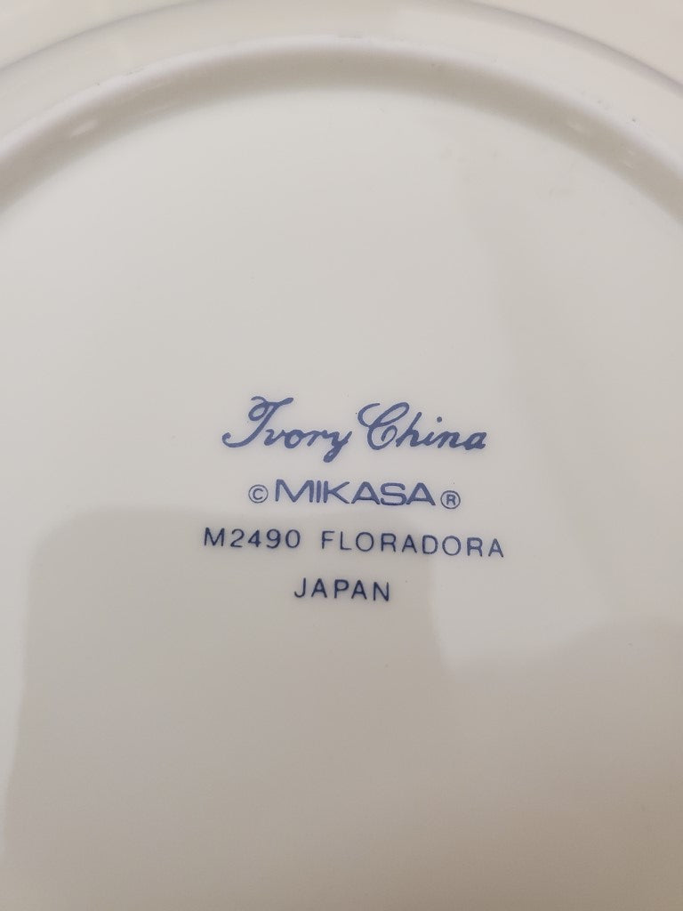 Mikasa Floradora Creamer and Sugar Bowl and Lid LK