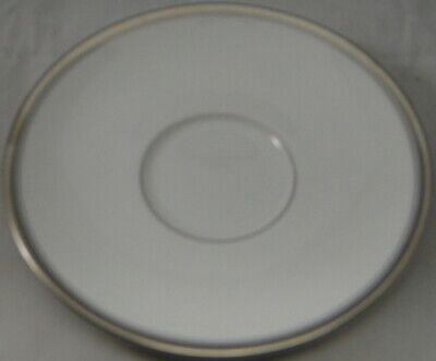 Set of 2 Royal Worcester Viceroy Platinum Saucers