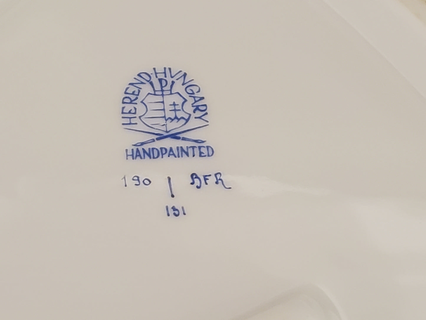 Rare Vintage Herend Fruits & Flowers (BFR) Large Triangular Covered Dish (190)