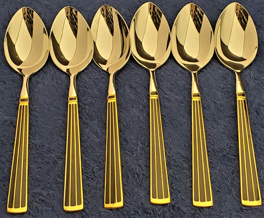 Set of 6 Kirk Steiff Cloisonne Embassy Place/Oval Spoon