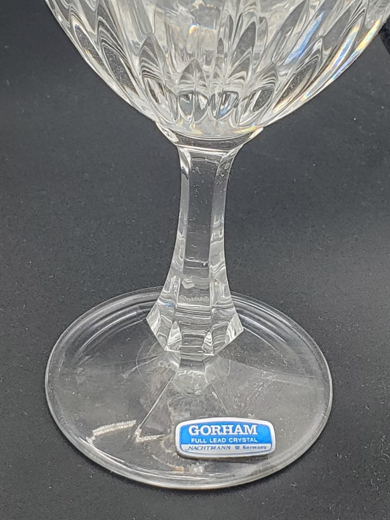 Set of 5 Gorham Hearthglow (Cut) Water Goblets LK