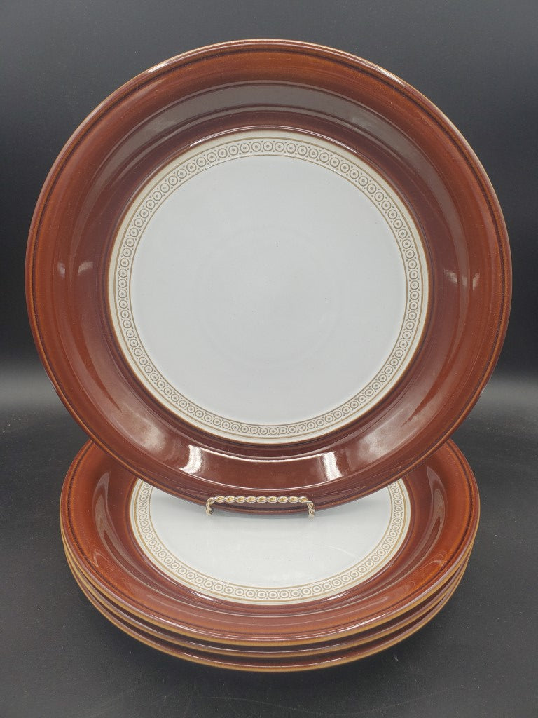 Set of 3 Denby Cognac Bread & Butter Plates LK