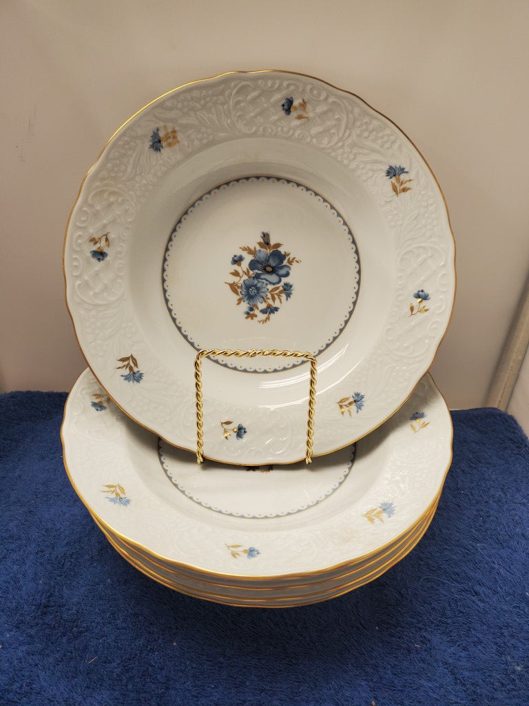 Set of 6 Oscar De La Renta Ashton Rim Soup Bowls LK