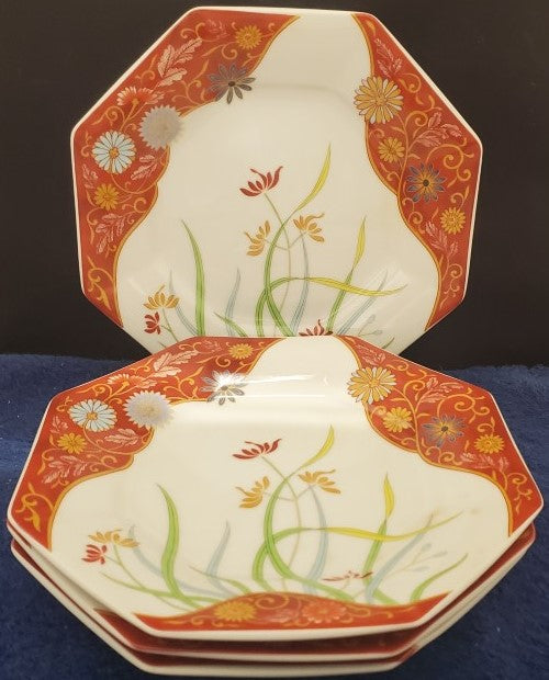 Set of 4 Mikasa Odori Bread & Butter Plates LK