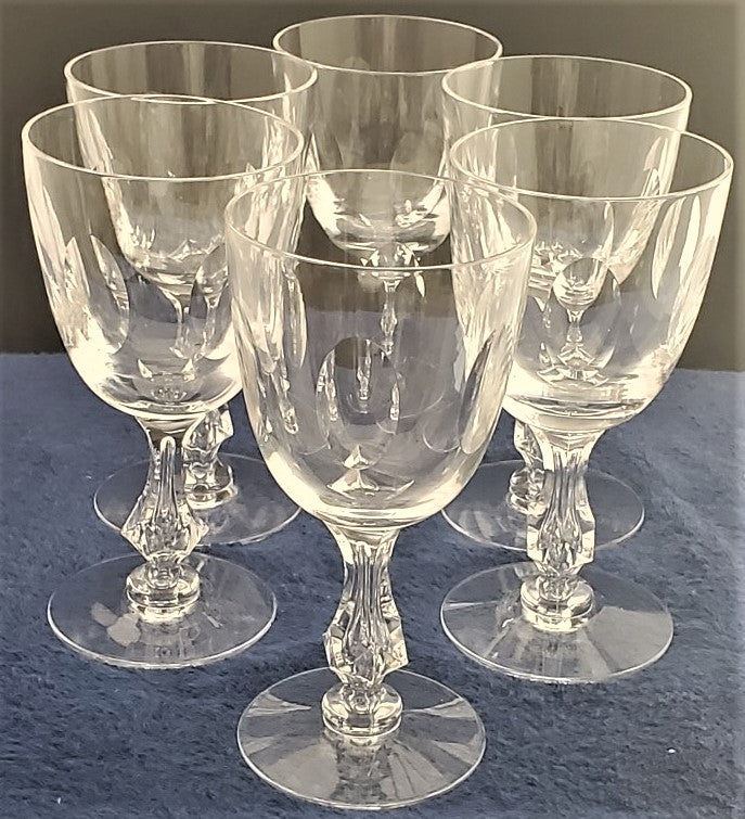 Set of 5 Tiffin-Franciscan Mirage Water Goblets