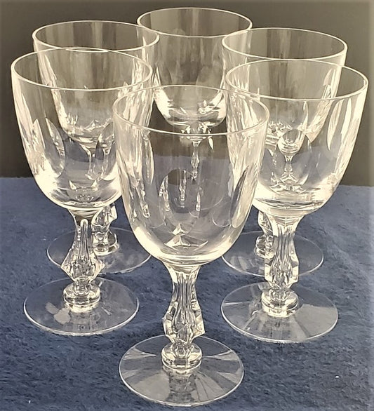 Set of 5 Tiffin-Franciscan Mirage Water Goblets