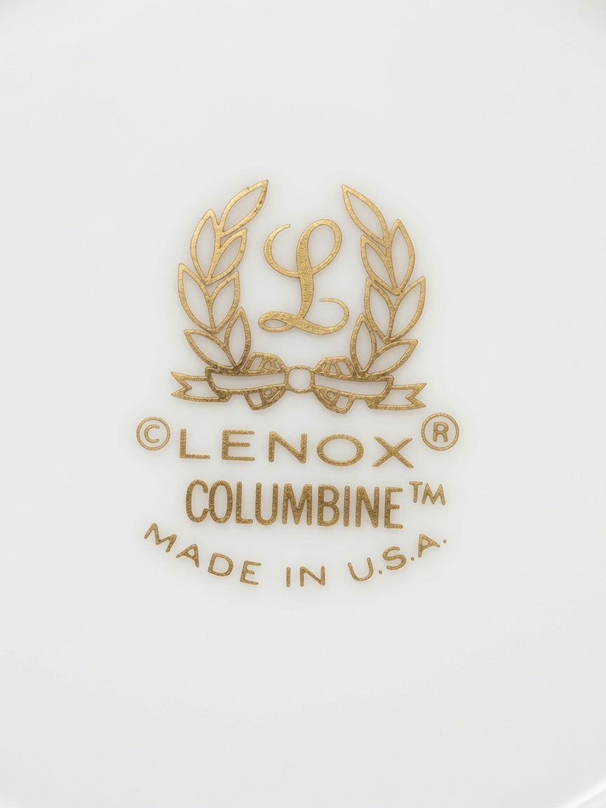 Set of 2 Lenox Columbine Dinner Plates LK