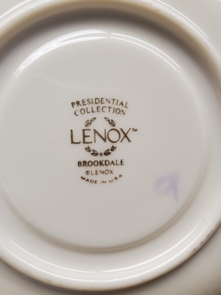 Lenox Brookdale Creamer & Sugar Bowl with Lid LK
