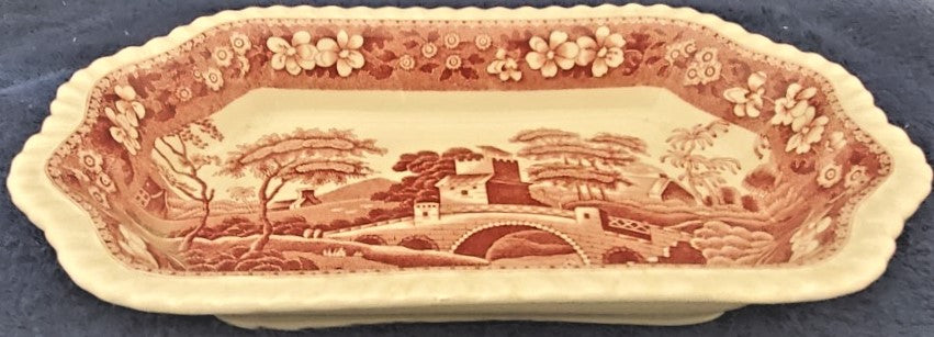 Spode Tower Pink (Older BS) Pickle/Relish Dish