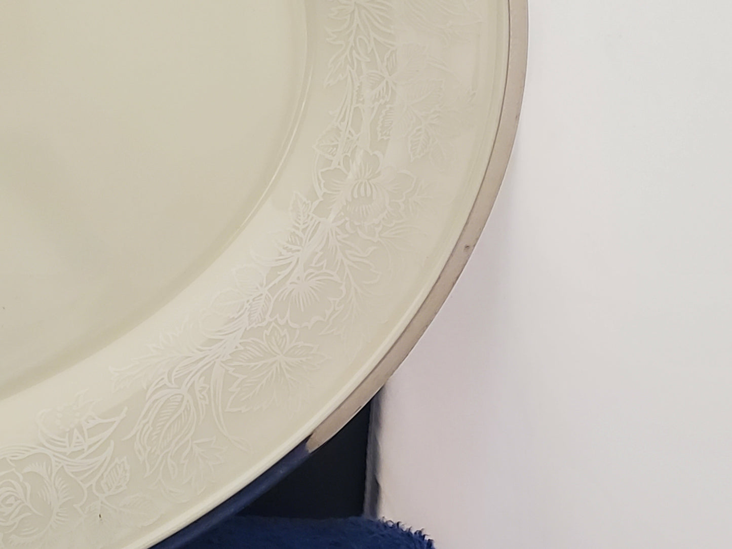 Lenox Moonspun 16" Oval Serving Platter
