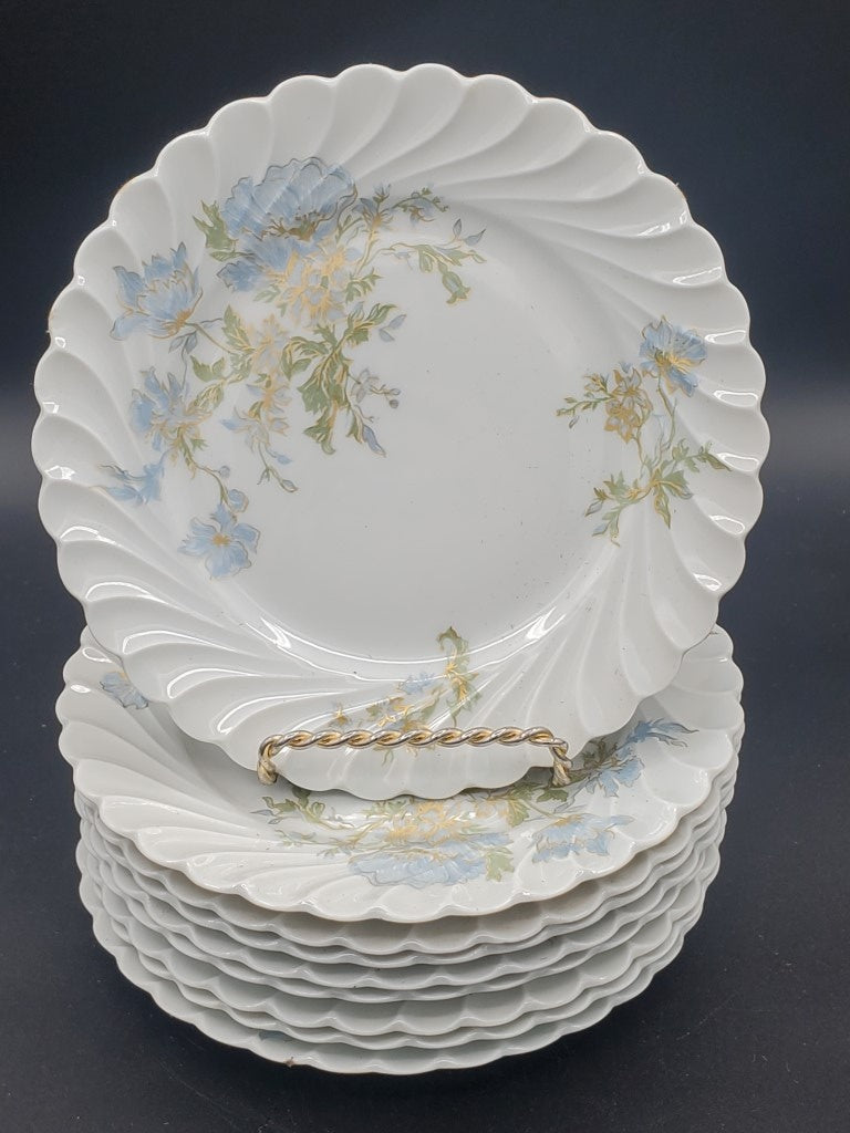 Set of 9 Haviland Margaux Bread & Butter Plates LK
