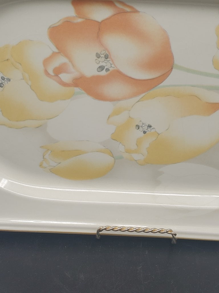 Mikasa Dutch Garden 15" Oval Serving Platter LK