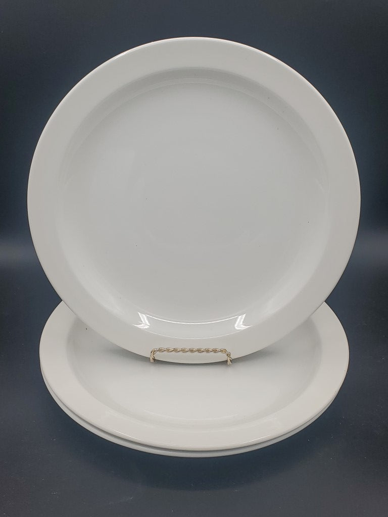 Set of 3 W R Midwinter Stonehenge White Dinner Plates LK