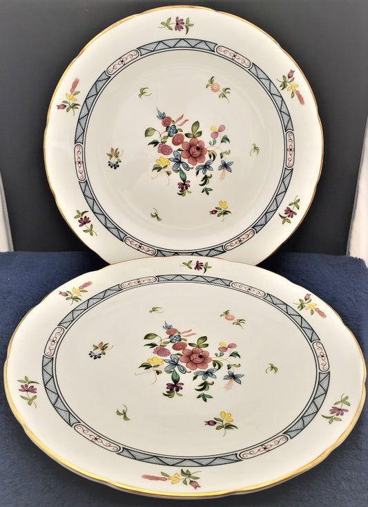 Set of 2 Wedgwood Montcalm Dinner Plates