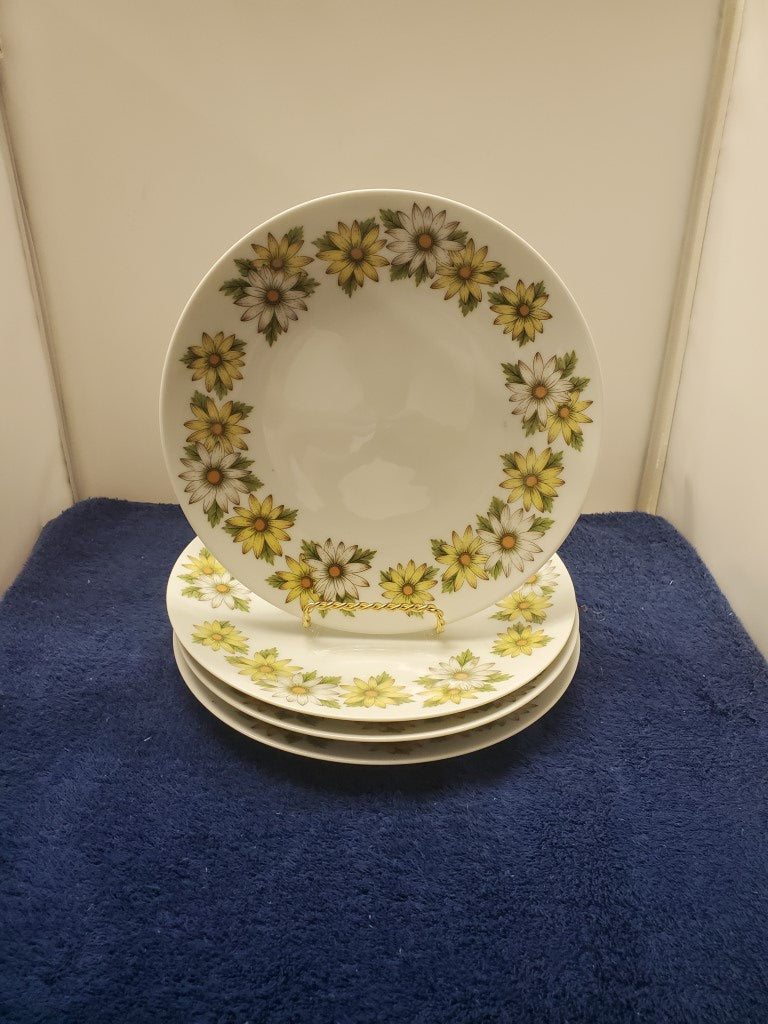 Set of 4 Noritake Marguerite Salad Plates LK