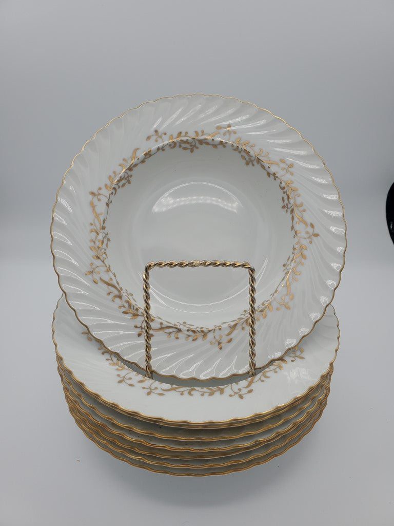 Set of 8 Royal Tettau Crestmont Rim Soup Bowls LK