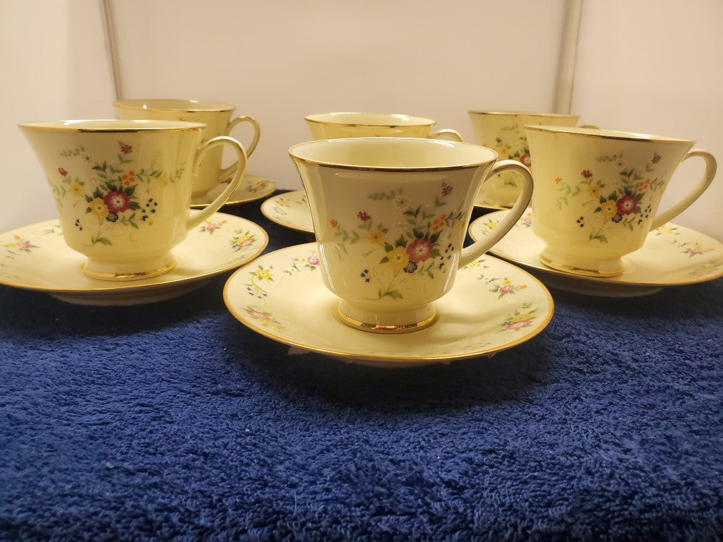 Set of 6 Noritake Impression Cup & Saucer Sets LK