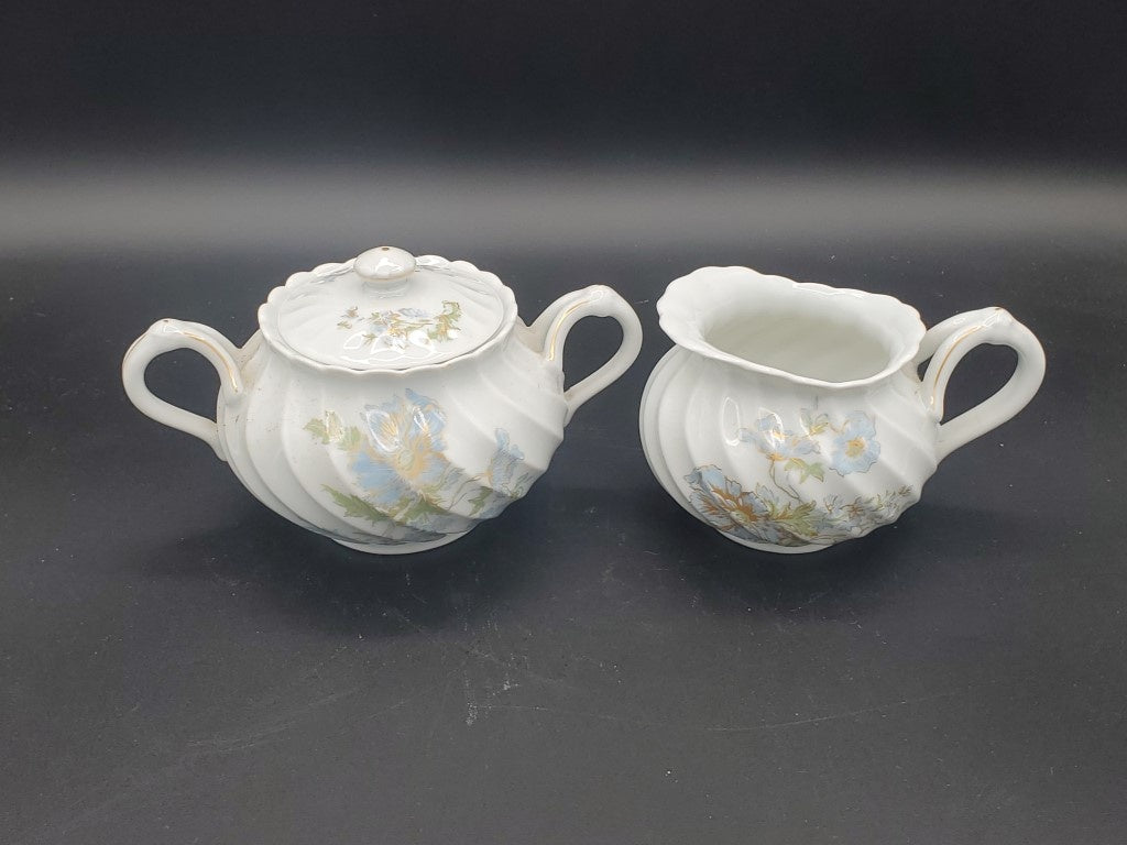 Haviland Margaux Creamer & Sugar Bowl with Lid LK