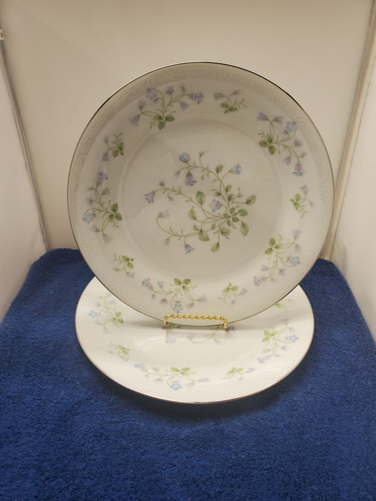 Set of 2 Noritake Sweet Violets Dinner Plates LK