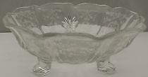 Fostoria Navarre-Clear Baroque Three-Toed 7 Inch Bon Bon