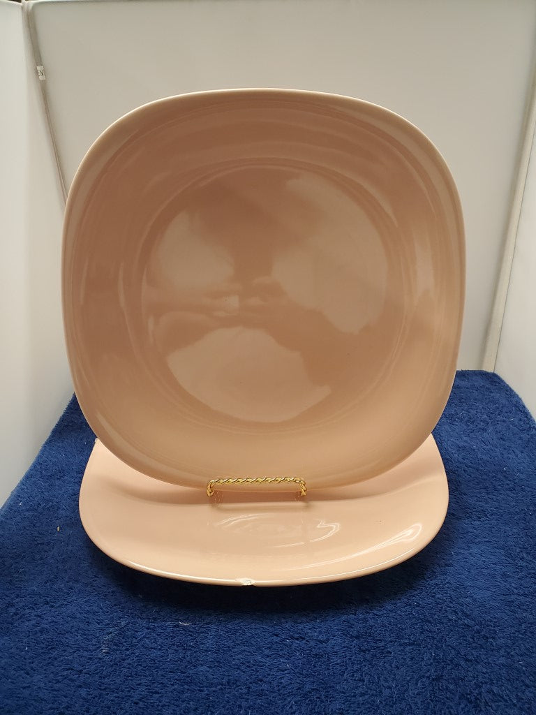 Set of 2 Mikasa Color Classics Salmon Coupe Soup Bowls LK