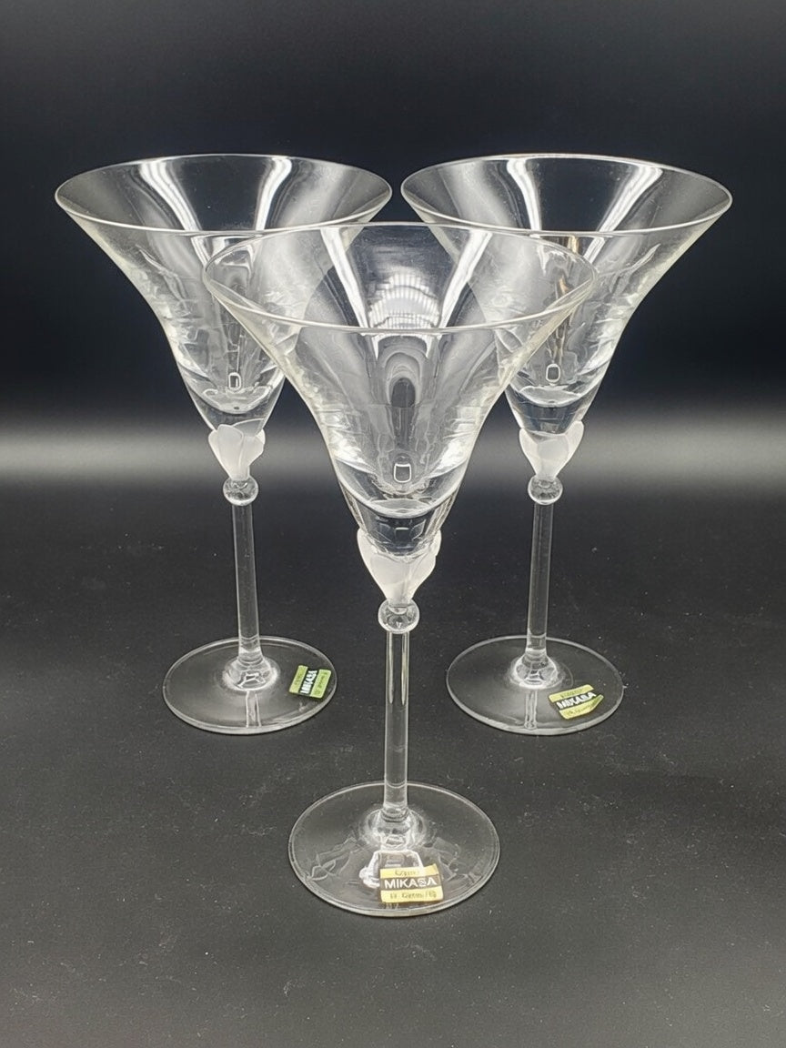 Set of 3 Mikasa Belladona Wine Glasses LK