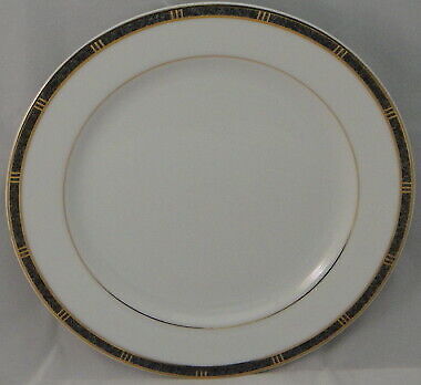 Set of 4 Bernardaud Antinea Anthracite Salad Plates