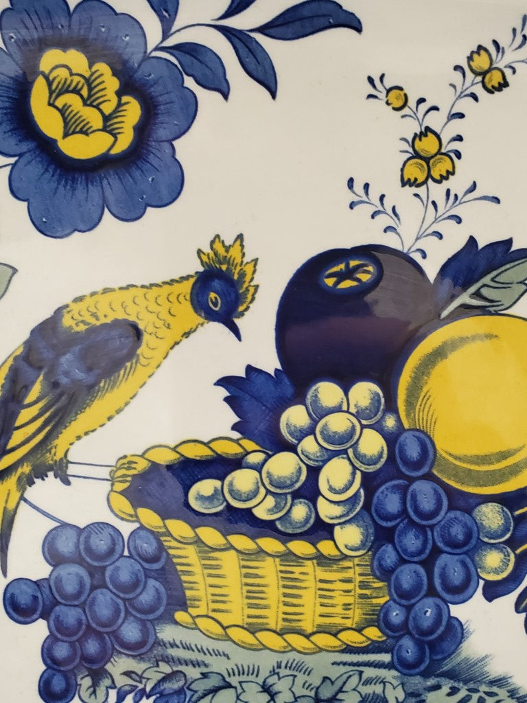 Spode Blue Bird 12" Oval Serving Platter LK