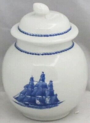 Wedgwood American Clipper Blue Sugar Bowl & Lid