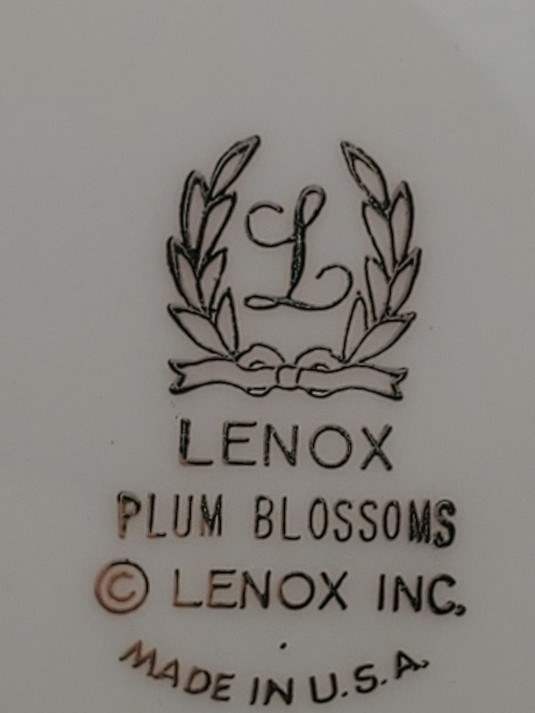 Set of 4 Lenox Plum Blossoms Bread & Butter Plates LK