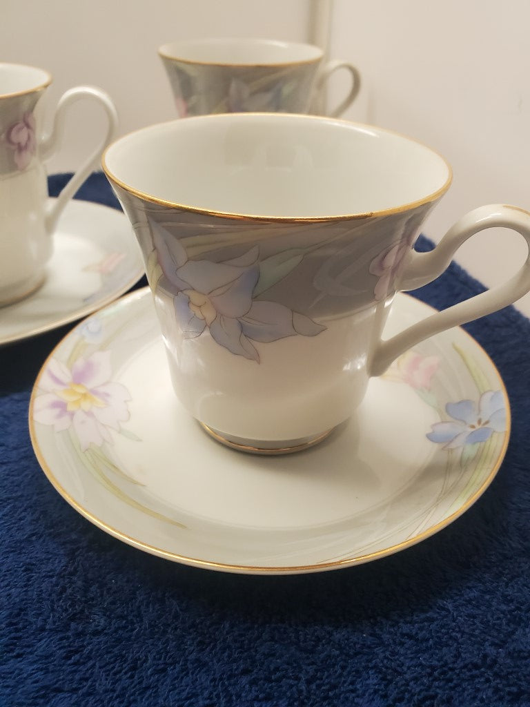 Mikasa Charisma Gray Cup & Saucer Set LK