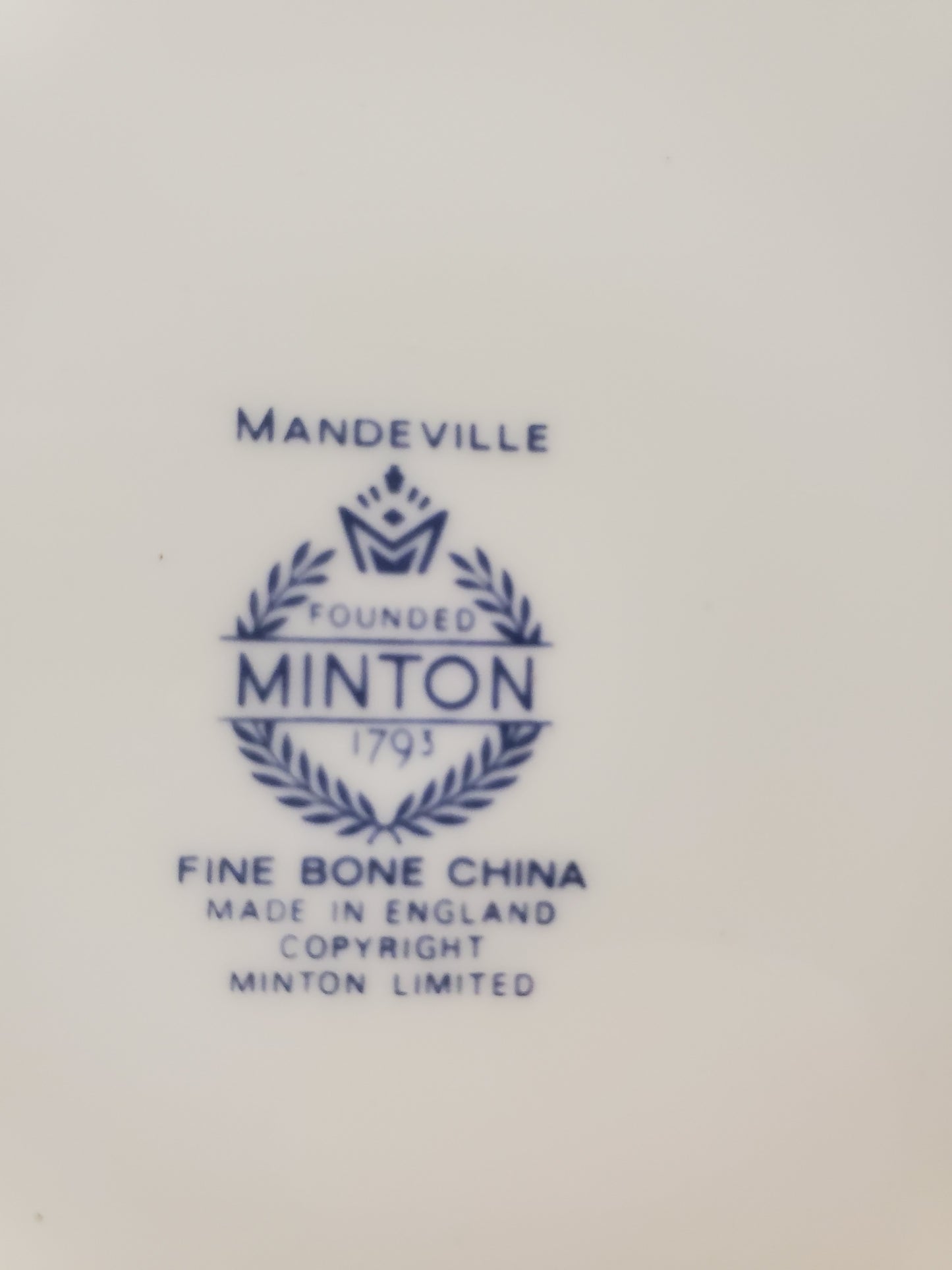 Set of 6 Minton Mandeville Dinner Plates LK