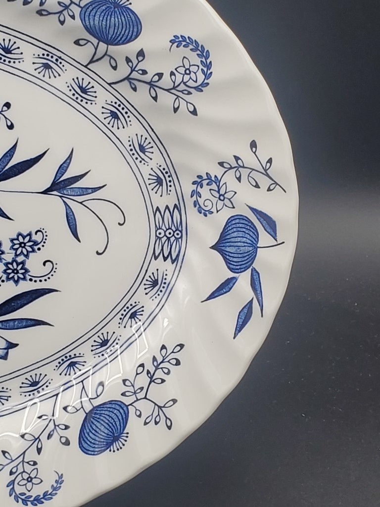 Johnson Brothers Blue Nordic 12" Oval Serving Platter LK