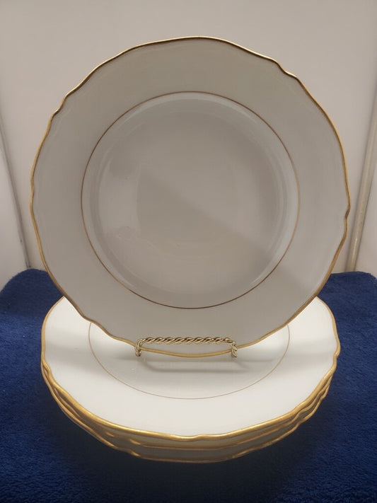 Set of 3 Chastagner Limoges (France) Unknown Salad Plate (with Inner Verge)s LK