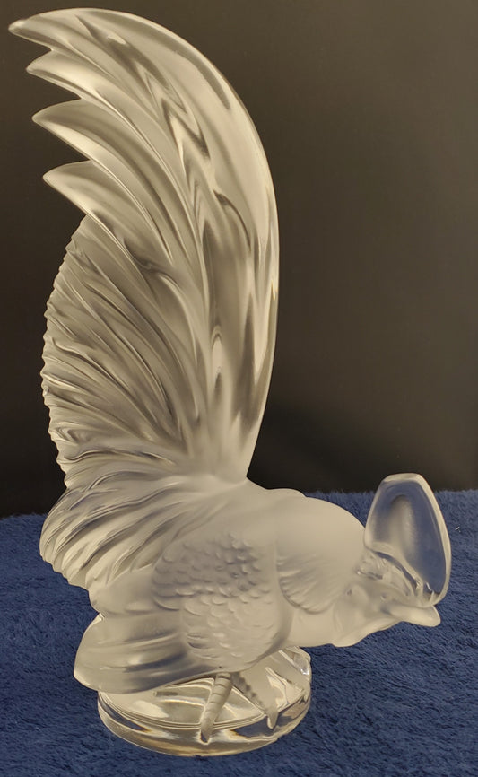 Lalique Rooster (Le Coq Nain) Figurine/Paperweight