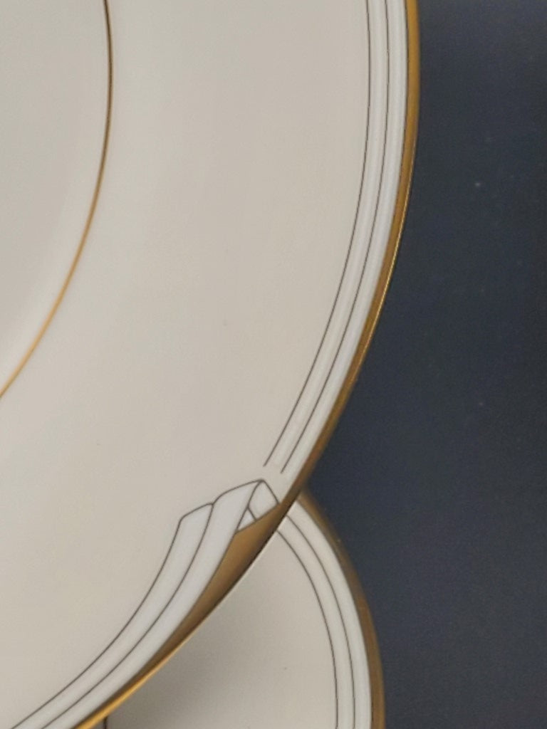 Set of 2 Noritake Golden Cove Holiday Accent Plates LK