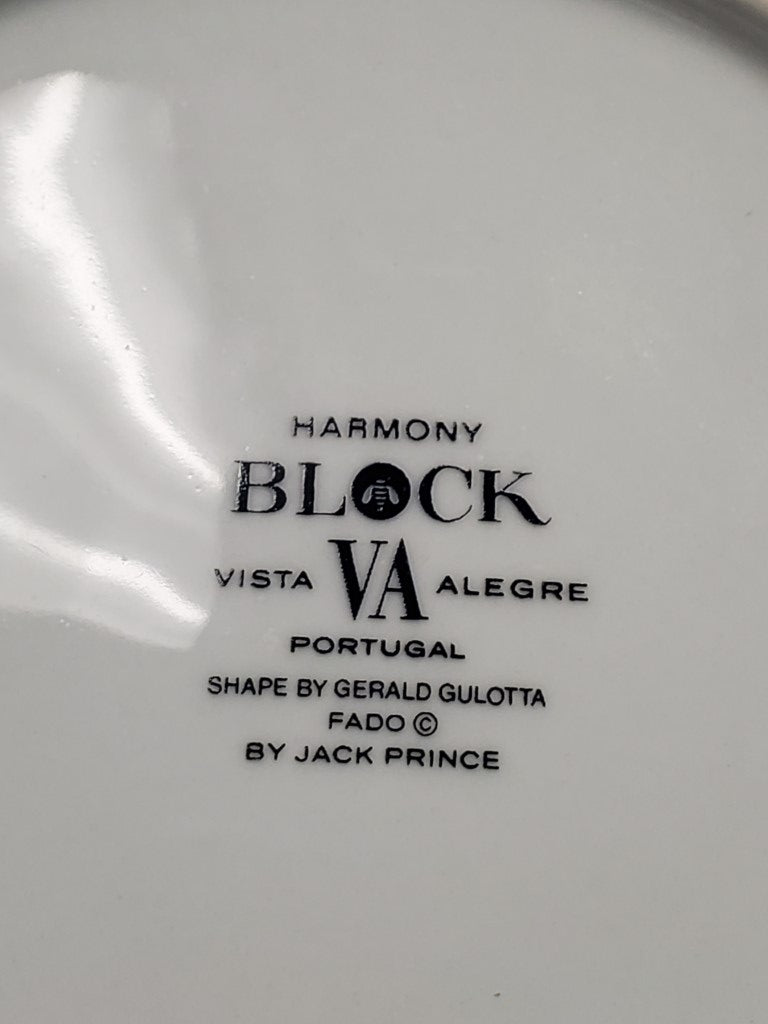 Set of 3 Vista Alegre Block Harmony - Fado Salad Plates LK