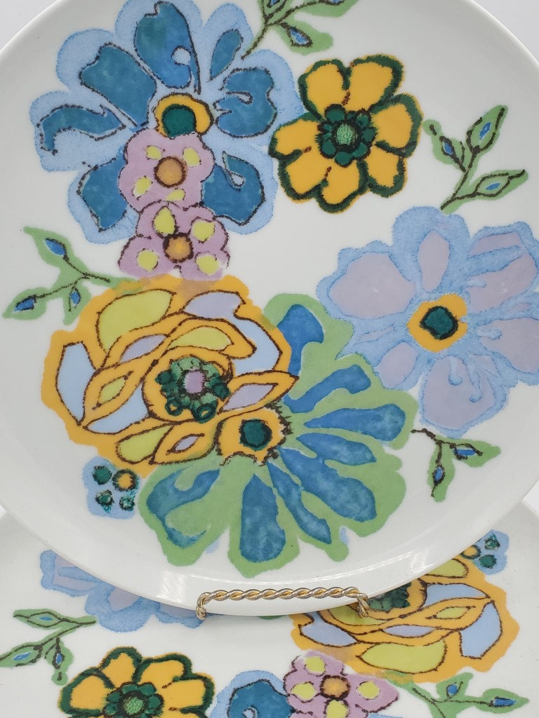 Set of 3 Noritake Hula Dinner Plates LK